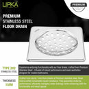 UNO Square Floor Drain (5 x 5 Inches) - LIPKA - Lipka Home