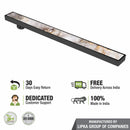 Tile Insert Shower Drain Channel - Black (40 x 3 Inches) - LIPKA - Lipka Home