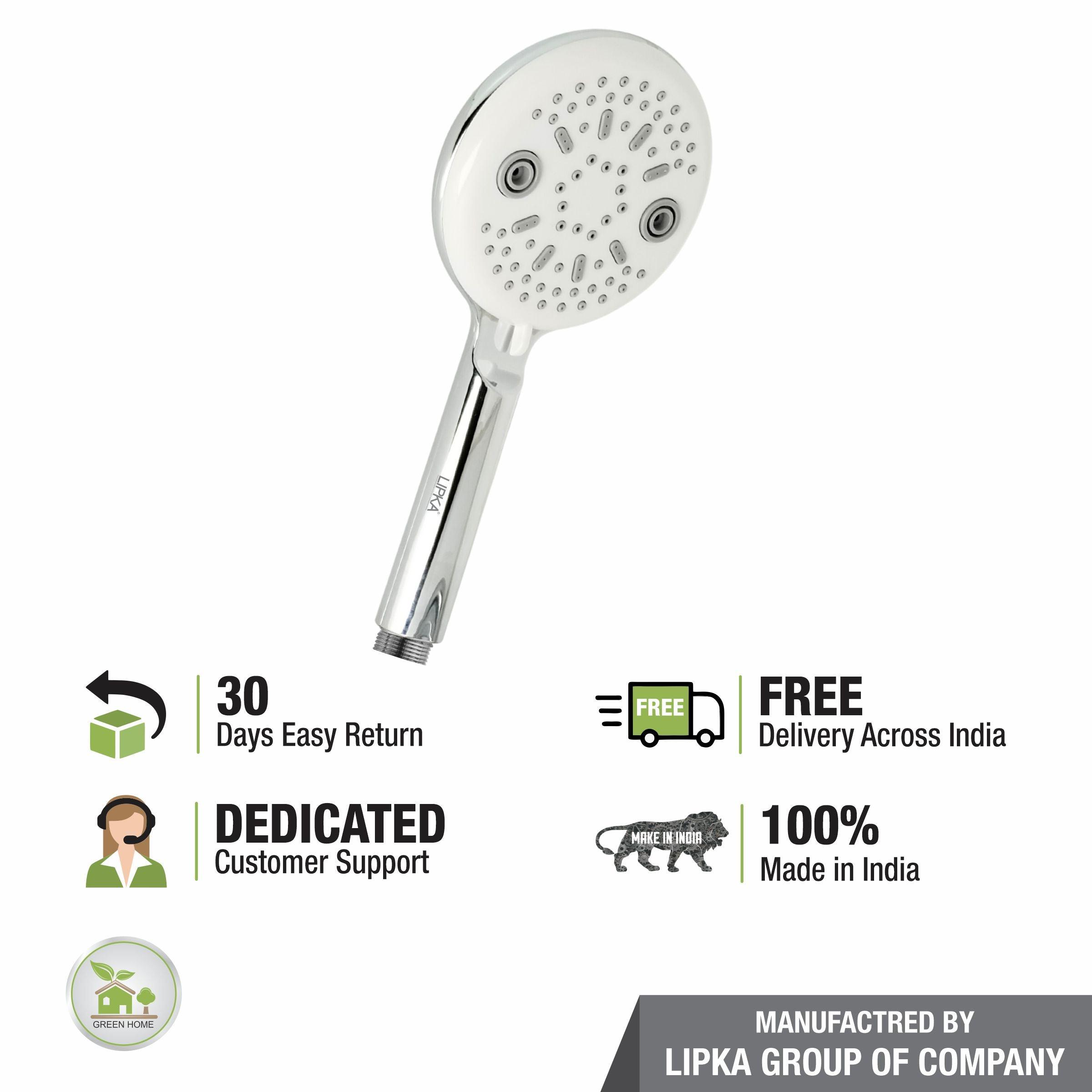 Eye Bol Multi Flow Hand Shower with Holder & 304-Grade Flexible Shower Tube - LIPKA - Lipka Home