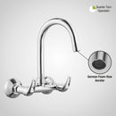 Pixel Sink Mixer Brass Faucet with Round Swivel Spout (15 Inches) - LIPKA - Lipka Home