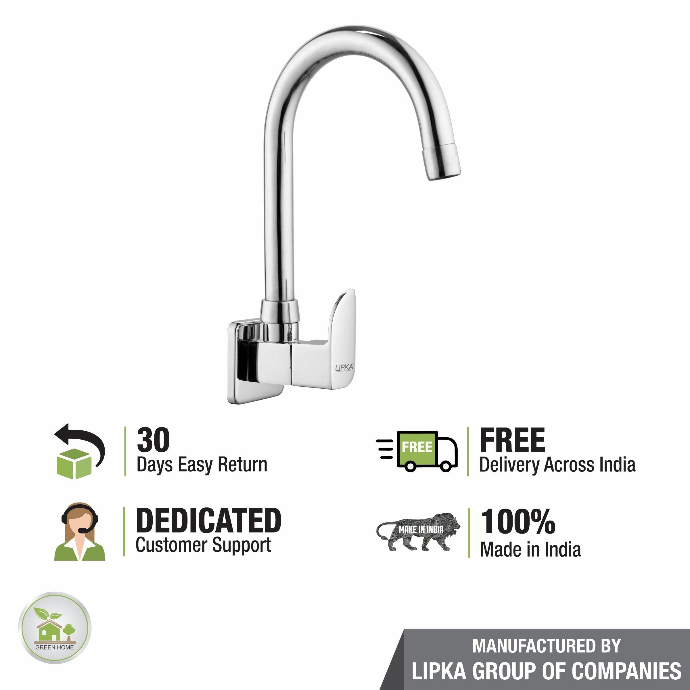 Arise Sink Tap Brass Faucet with Round Swivel Spout (15 Inches) - LIPKA - Lipka Home