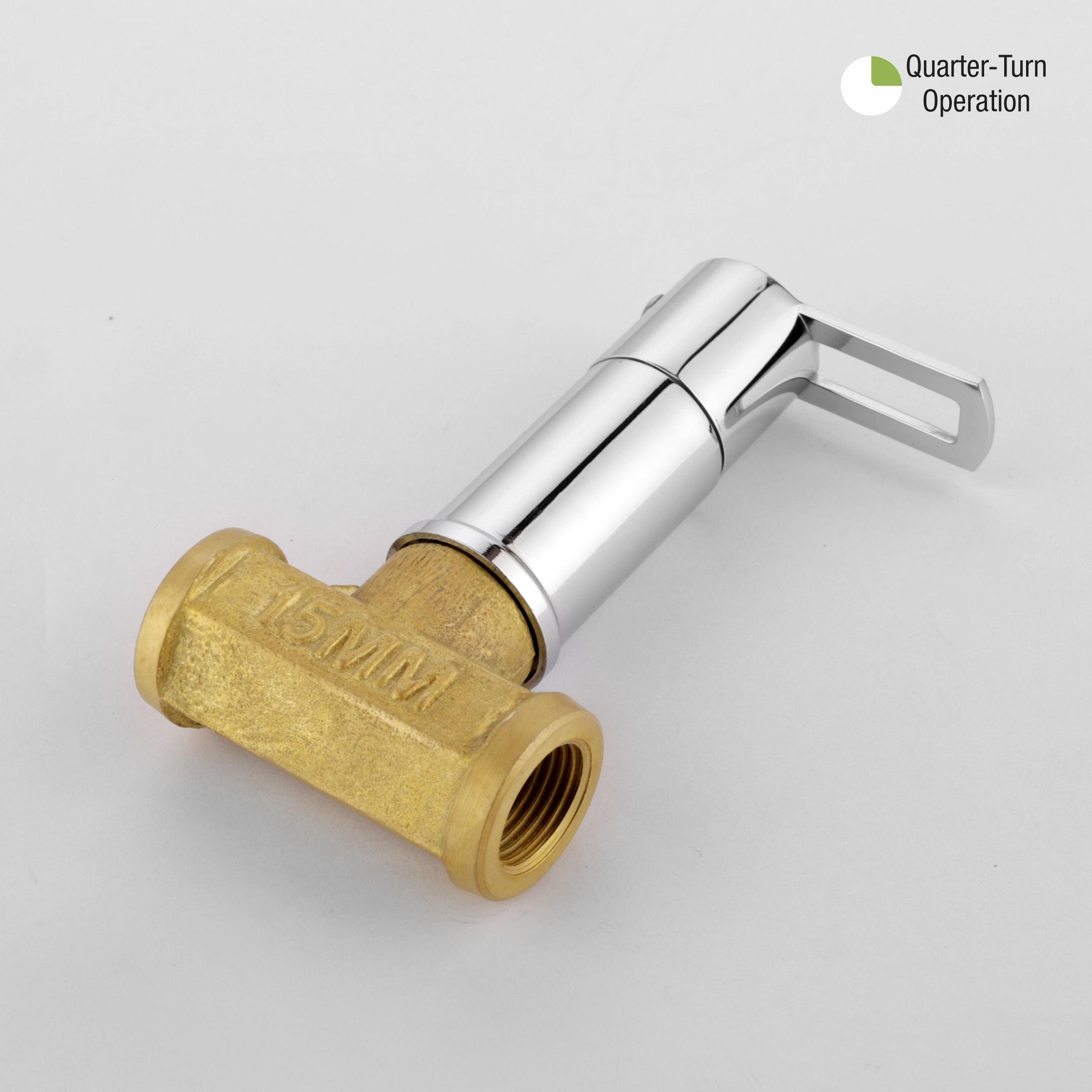 Kube Concealed Stop Valve (15mm) Brass Faucet - LIPKA - Lipka Home