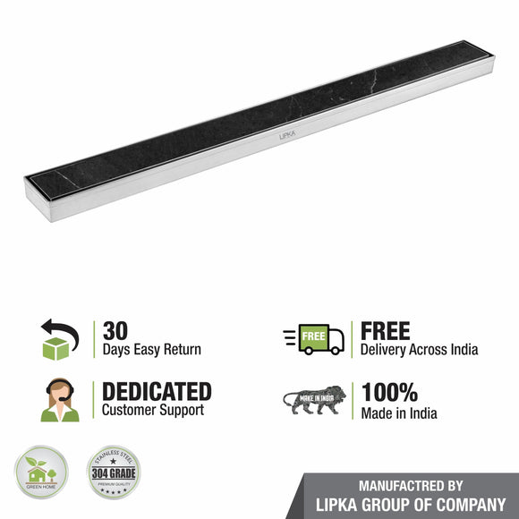 Tile Insert Shower Drain Channel (36 x 2 Inches) - LIPKA - Lipka Home