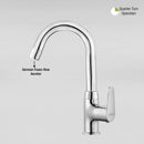 Virgo Swan Neck with Small (12 Inches) Round Swivel Spout Faucet - LIPKA - Lipka Home