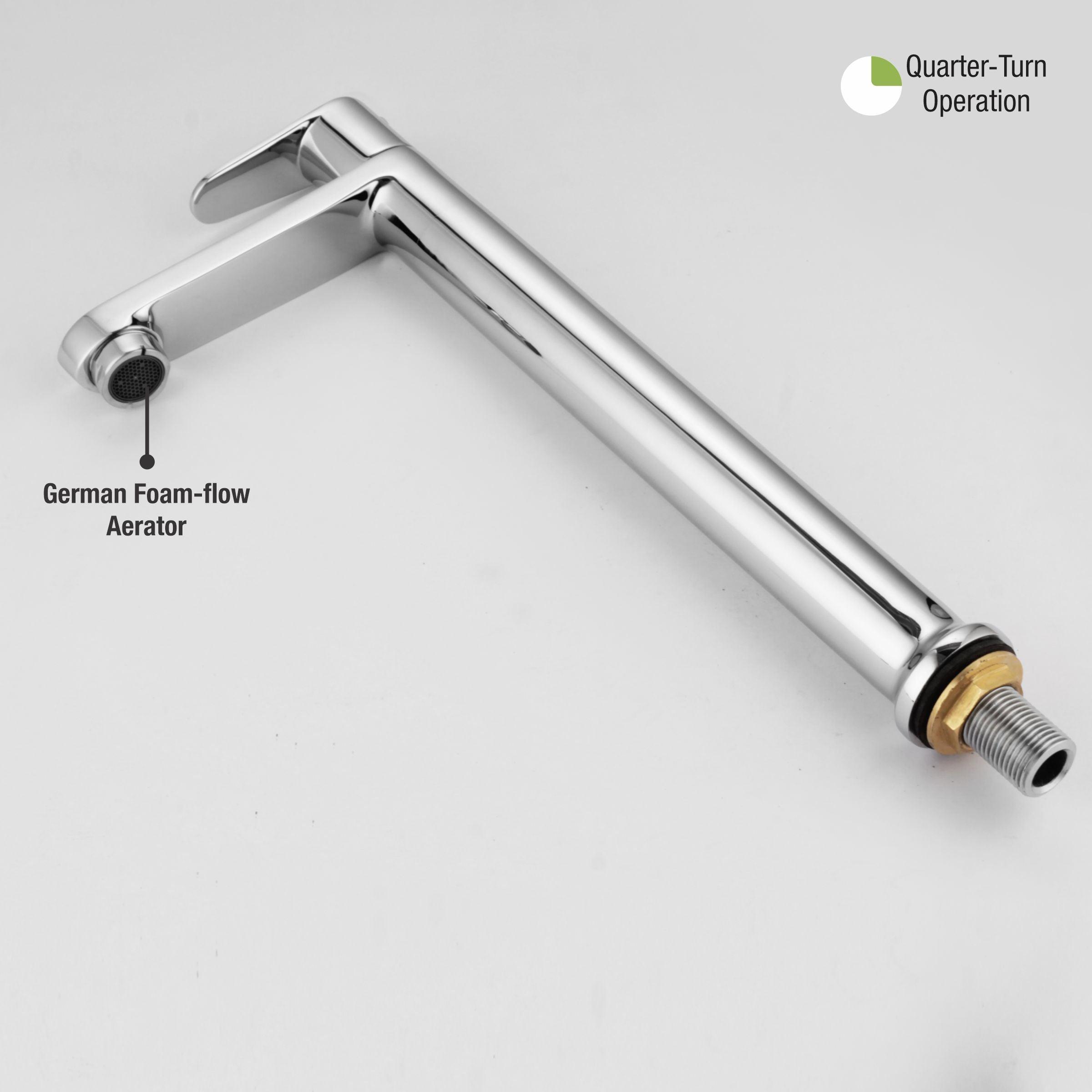 Virgo Pillar Tap Tall Body Brass Faucet- LIPKA - Lipka Home