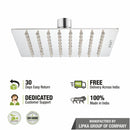 Ultra Thin 304-Grade Overhead Rain Shower (8 x 8 Inches) - LIPKA - Lipka Home