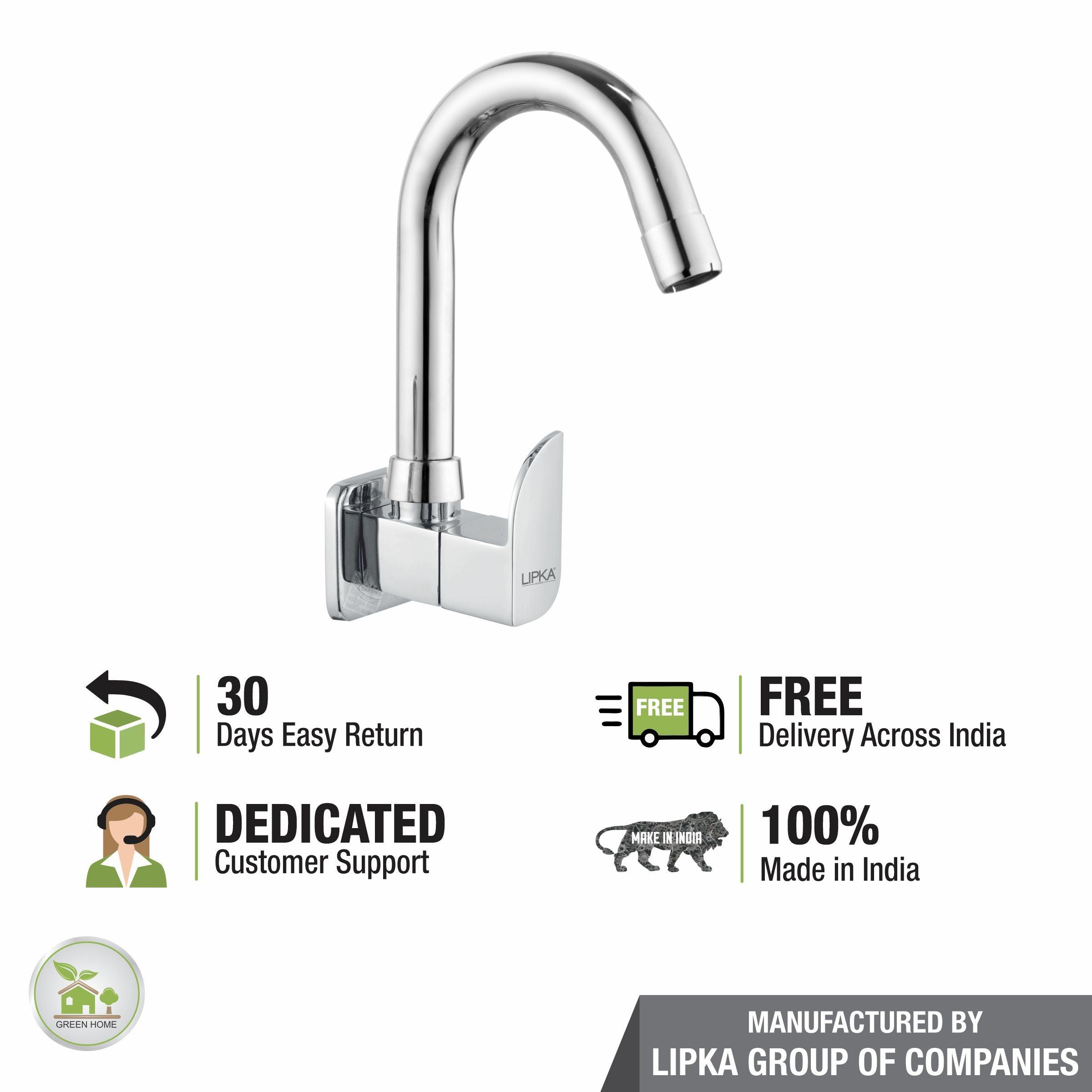 Arise Sink Tap Brass Faucet with Round Swivel Spout (12 Inches) - LIPKA - Lipka Home