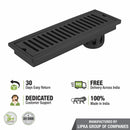 Vertical Shower Drain Channel - Black (12 x 4 Inches) - LIPKA - Lipka Home