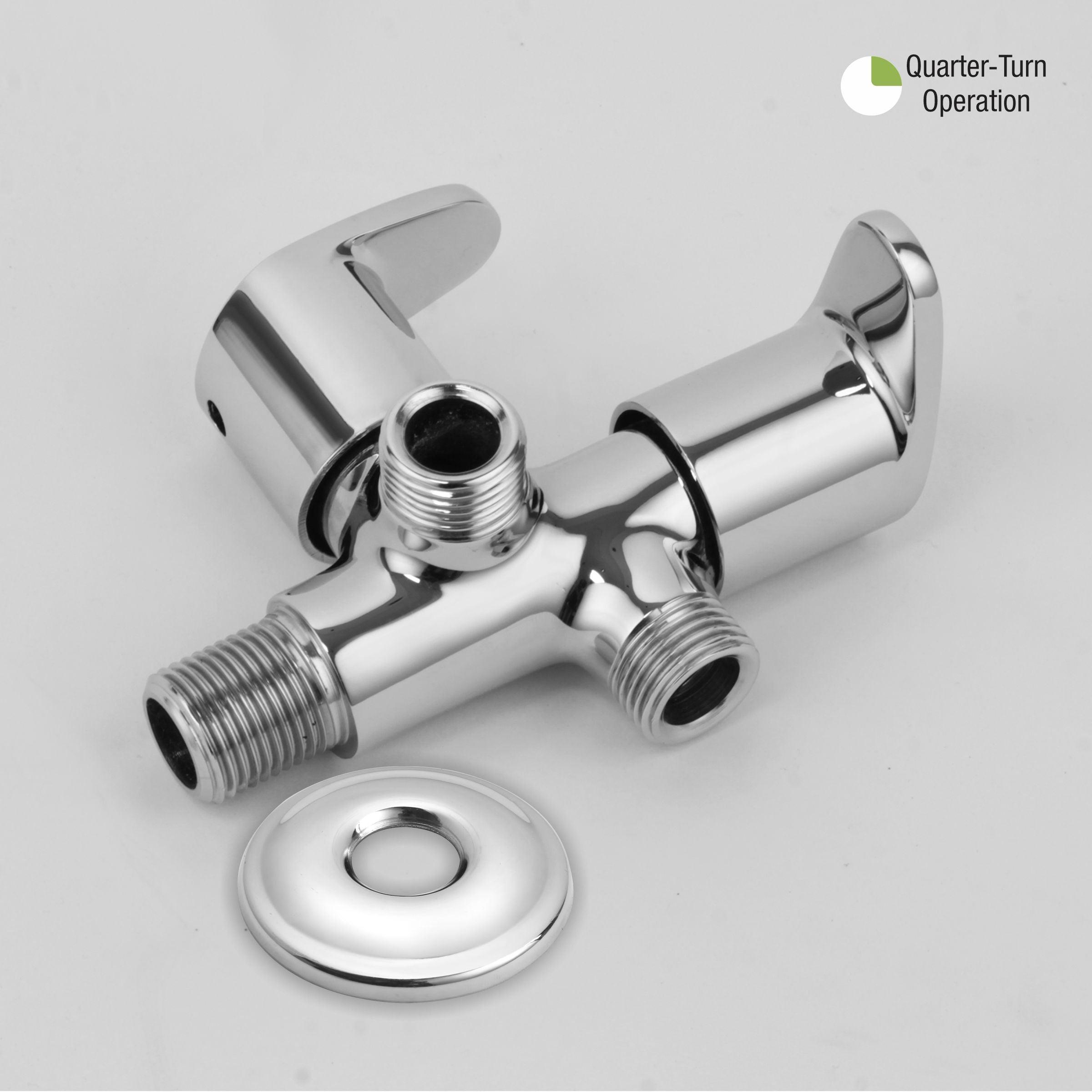 Apple Angle Valve Two Way Double Handle Faucet - LIPKA - Lipka Home