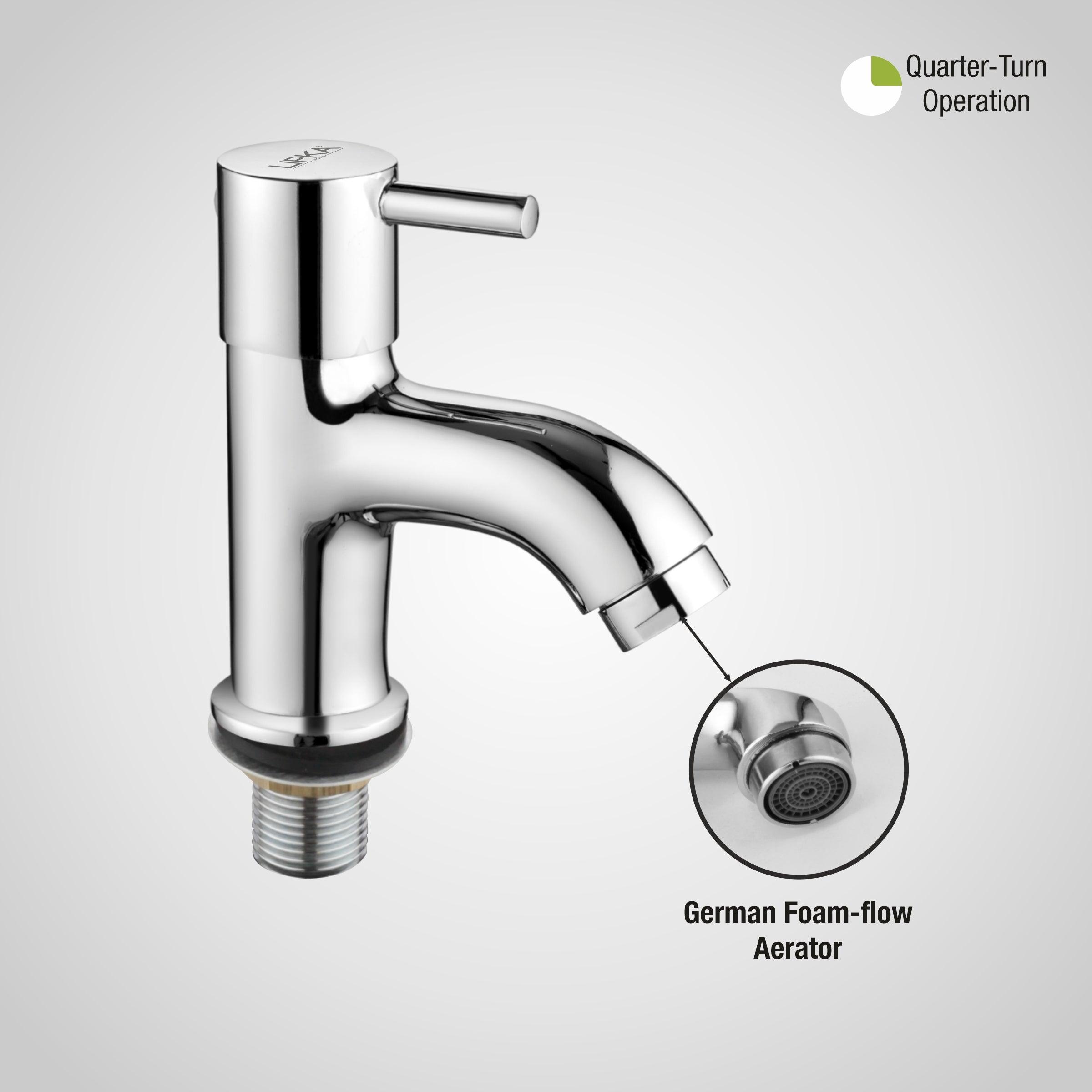 Kyron Pillar Tap Brass Faucet - LIPKA - Lipka Home