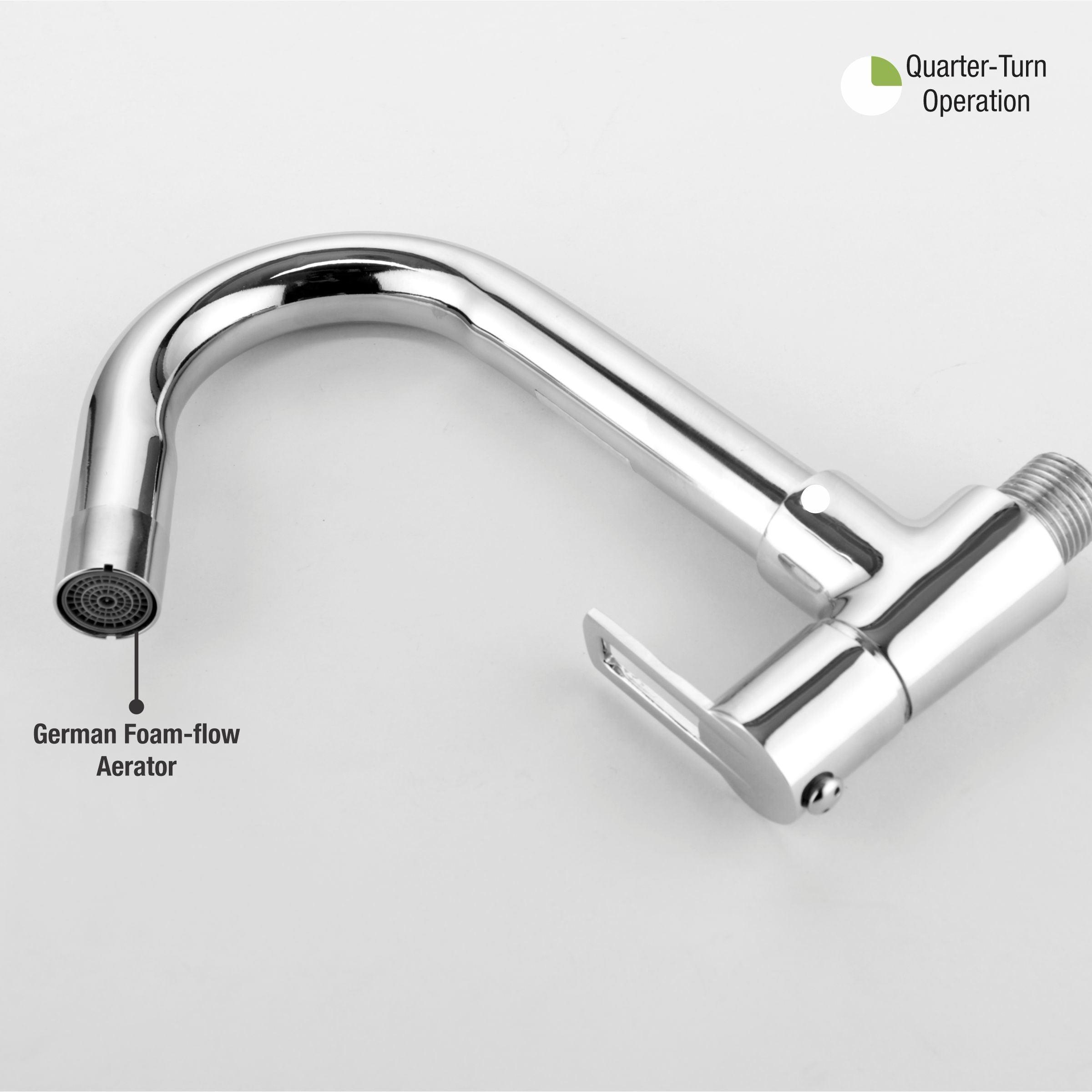 Kube Sink Tap Brass Faucet with Swivel Spout - LIPKA - Lipka Home