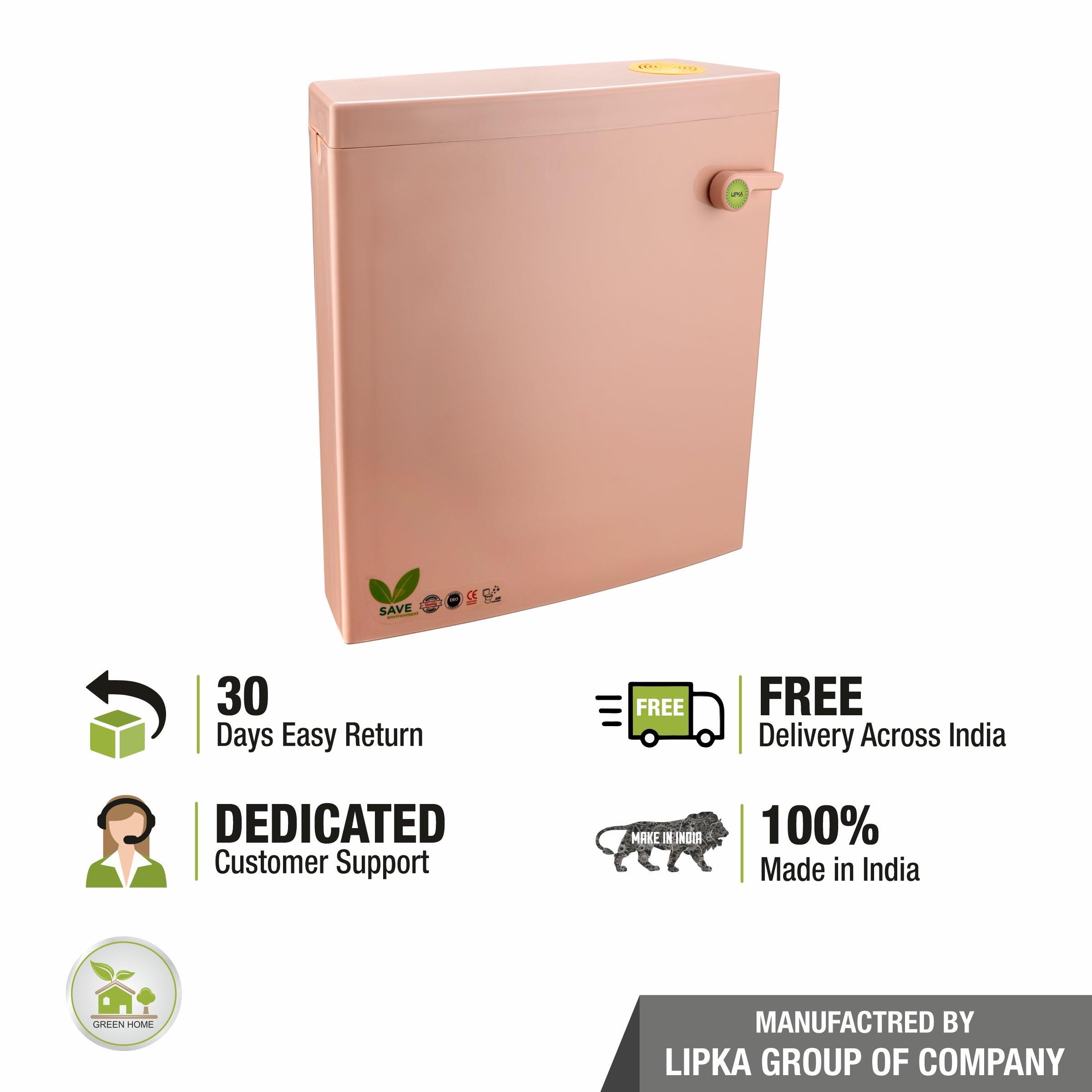 Square Flushing Cistern/ Flush Tank (Pink) - LIPKA - Lipka Home