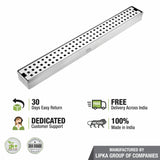 Palo Shower Drain Channel 304-Grade (12 x 2 Inches) - LIPKA