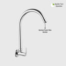 Coral Sink Tap Brass Faucet with Round Swivel Spout (20 Inches) - LIPKA - Lipka Home