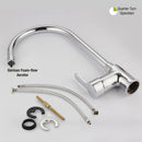 Fusion Single Lever Table Mount Sink Mixer Brass Faucet with Round Swivel Spout (20 Inches) - LIPKA - Lipka Home