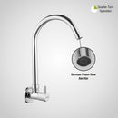 Kyron Sink Tap Brass Faucet with Round Swivel Spout (20 Inches) - LIPKA - Lipka Home