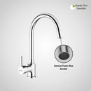 Kyron Single Lever Table Mount Sink Mixer Brass Faucet with Round Swivel Spout (20 Inches) - LIPKA - Lipka Home