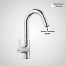 Fusion Swan Neck Brass Faucet with Round Swivel Spout (12 Inches) - LIPKA - Lipka Home