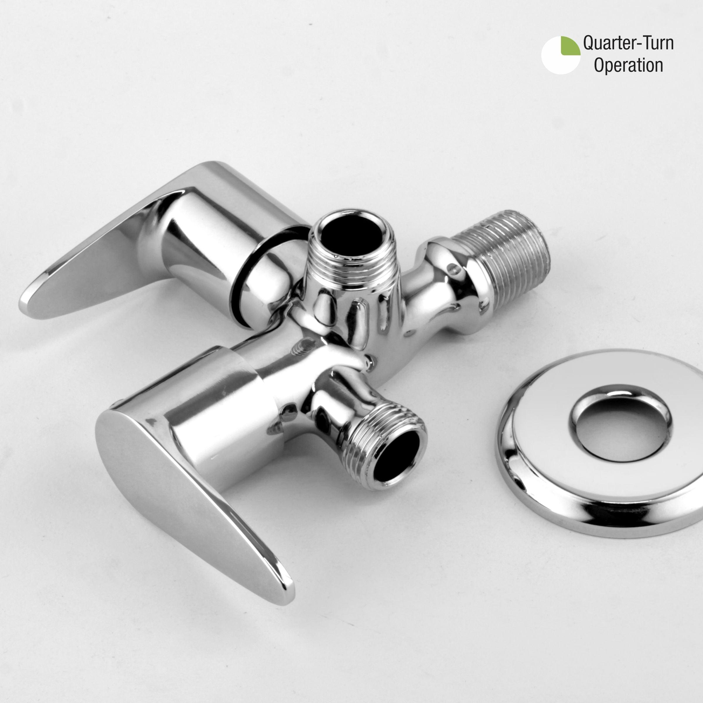 Lava Two Way Angle Valve Brass Faucet (Double Handle) - LIPKA - Lipka Home