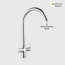 Coral Centre Hole Basin Mixer Brass Faucet with Round Swivel Spout (20 Inches) - LIPKA - Lipka Home