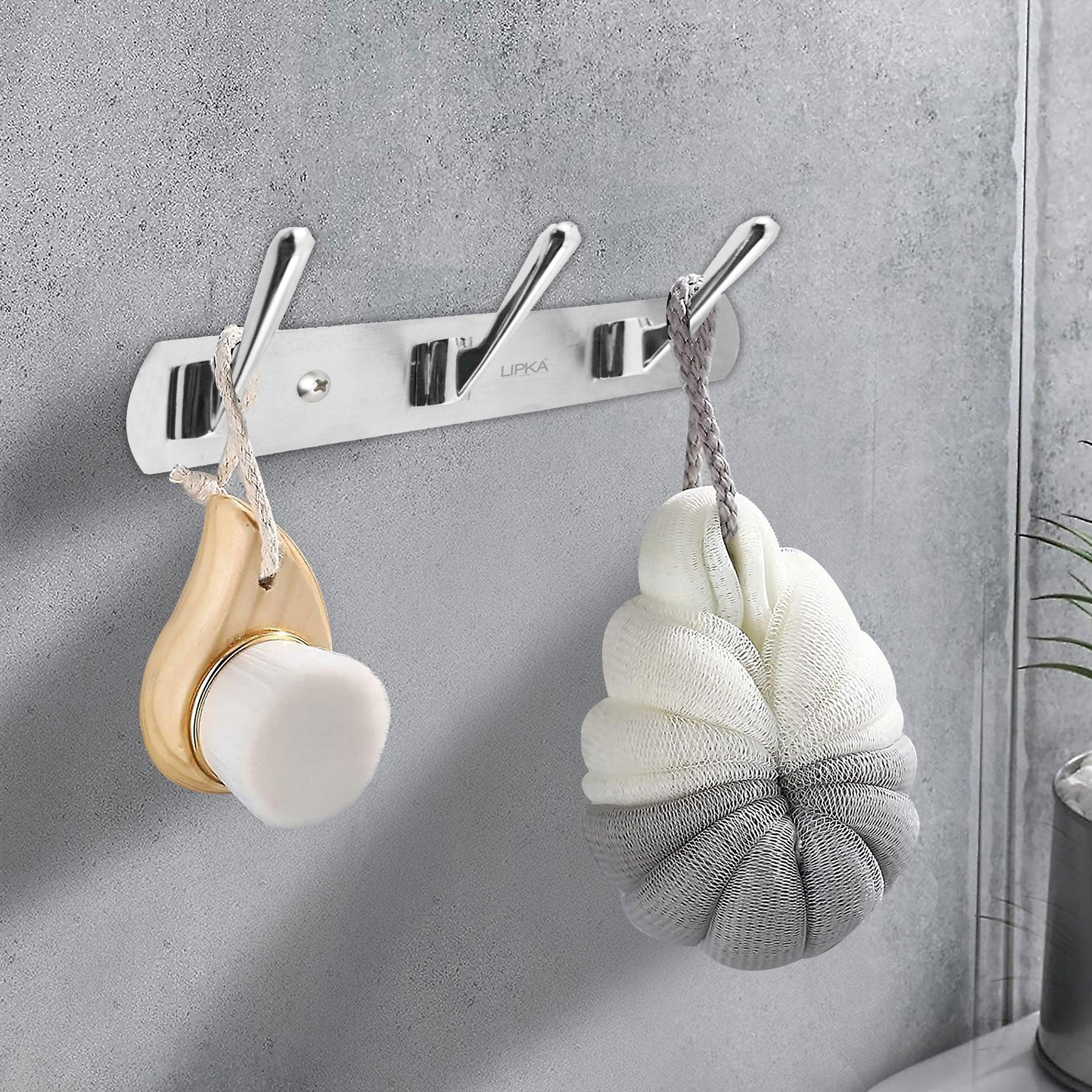 MODONA Large Triple Towel and Robe Hook in Rubbed Bronze 3H03-A-B