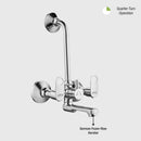 Orbiter Wall Mixer Brass Faucet with L Bend - LIPKA - Lipka Home