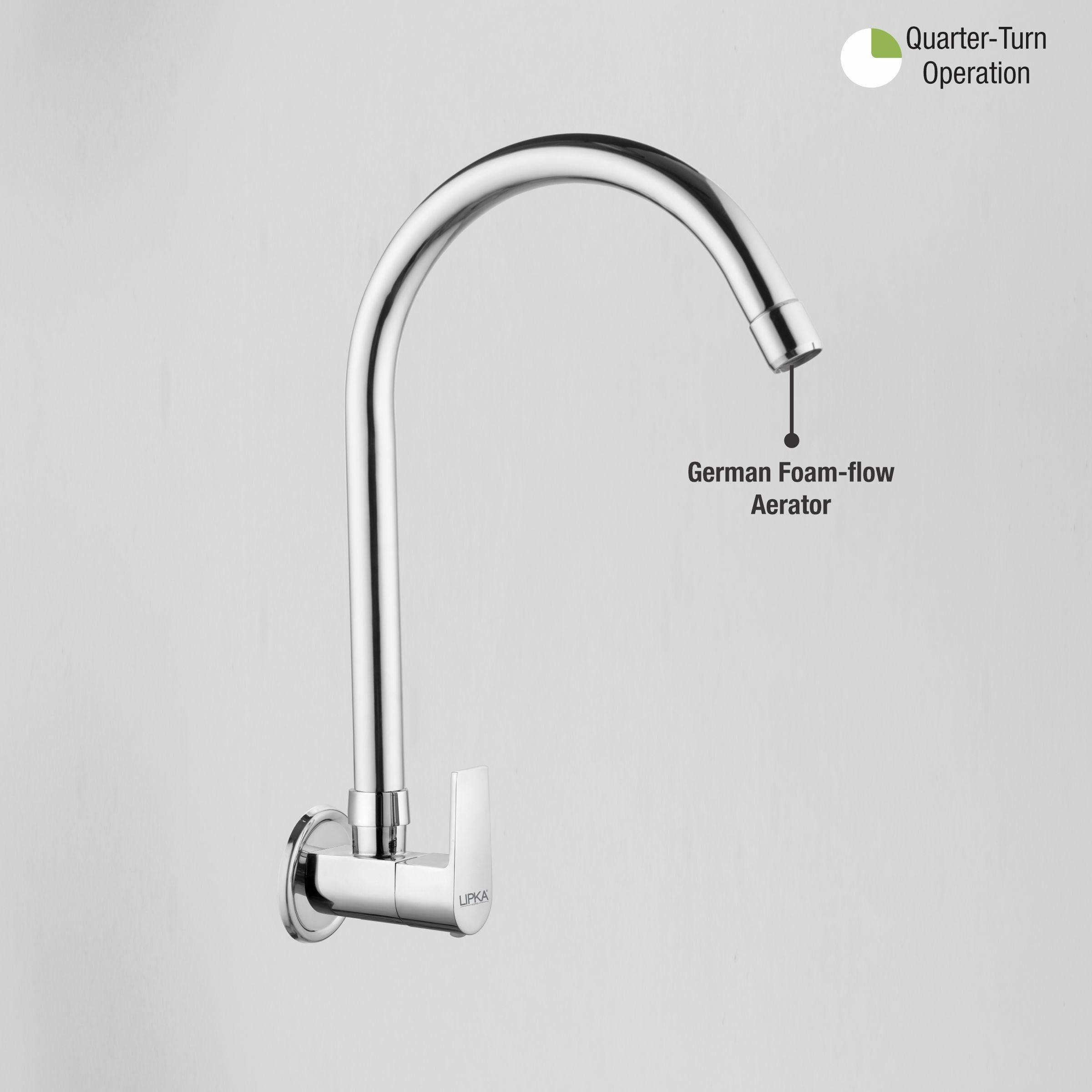 Victory Sink Tap Brass Faucet with Round Swivel Spout (20 Inches) - LIPKA - Lipka Home