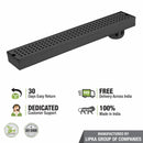 Palo Shower Drain Channel - Black (48 x 3 Inches) - LIPKA - Lipka Home