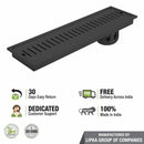 Vertical Shower Drain Channel - Black (36 x 5 Inches) - LIPKA - Lipka Home