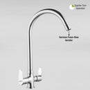 Virgo Centre Hole Basin Mixer Brass Faucet with Round Swivel Spout (20 Inches) - LIPKA - Lipka Home