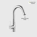 Coral Swan Neck Brass Faucet with Round Swivel Spout (12 Inches) - LIPKA - Lipka Home