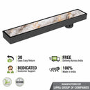 Tile Insert Shower Drain Channel - Black (32 x 3 Inches) - LIPKA - Lipka Home