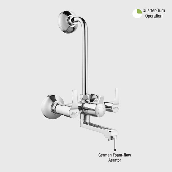 Coral Wall Mixer Brass Faucet with L Bend - LIPKA - Lipka Home