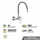 Fusion Single Lever Sink Mixer with Grey Flexible Silicone Spout (20 Inches) - LIPKA - Lipka Home