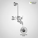 Kyron 3 in 1 Wall Mixer Brass Faucet with L Bend - LIPKA - Lipka Home