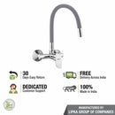 Arise Single Lever Sink Mixer with Grey Flexible Silicone Spout (20 Inches) - LIPKA - Lipka Home
