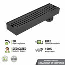 Palo Shower Drain Channel - Black (24 x 3 Inches) - LIPKA - Lipka Home