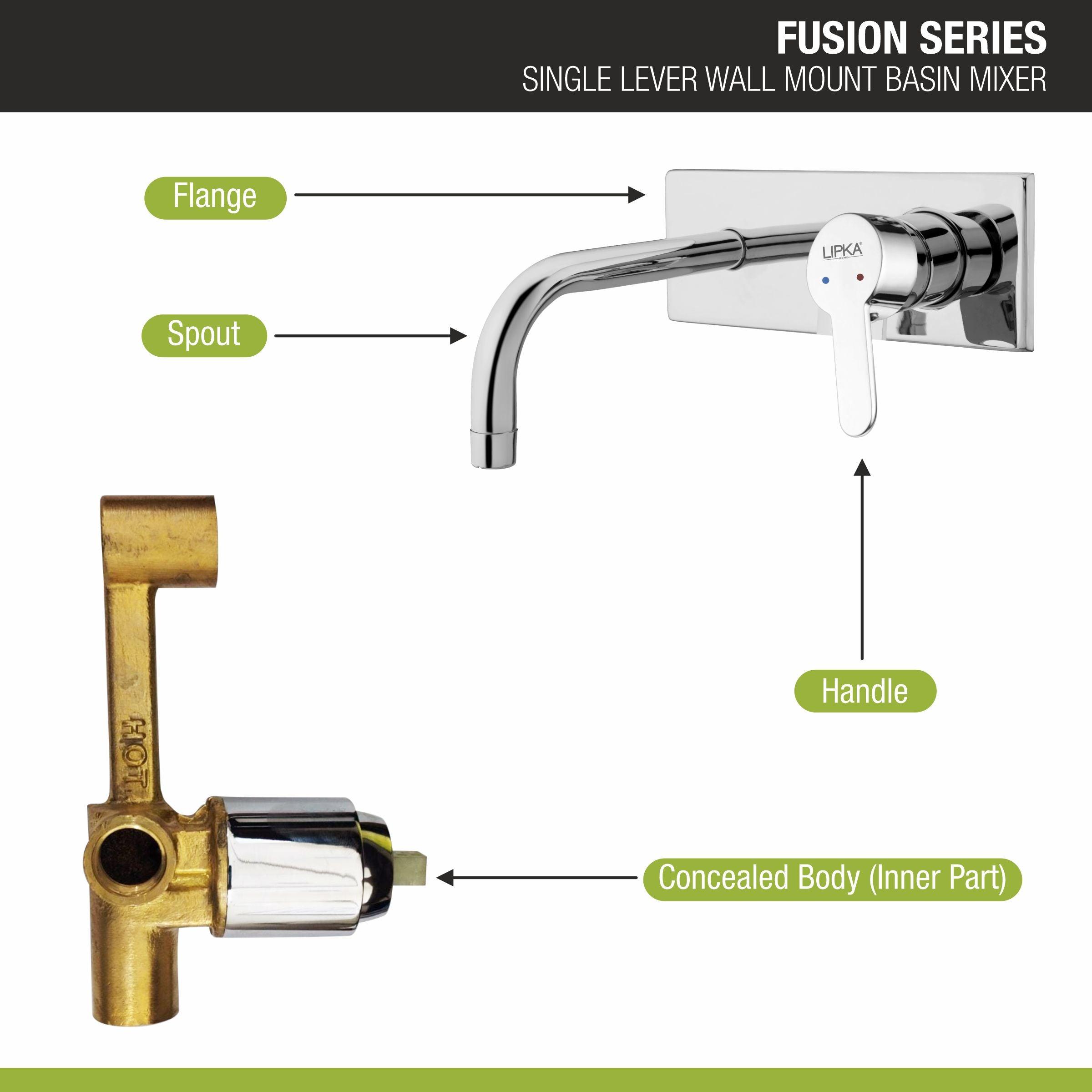Fusion Single Lever Wall Mount Basin Mixer Faucet - LIPKA - Lipka Home