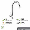 Frenk Swan Neck Brass Faucet with Round Swivel Spout (15 Inches) - LIPKA - Lipka Home