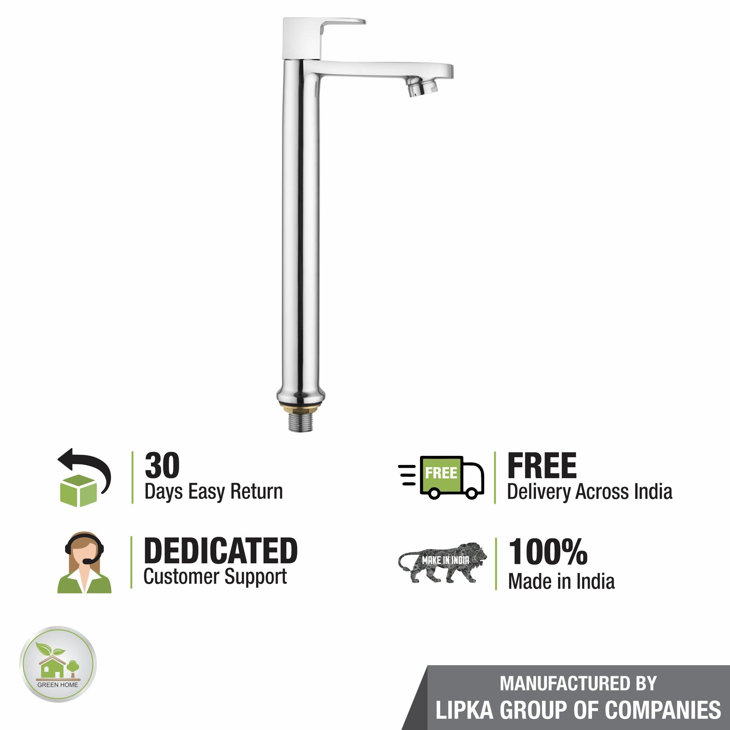 Arise Pillar Tap Tall Body Brass Faucet- LIPKA - Lipka Home