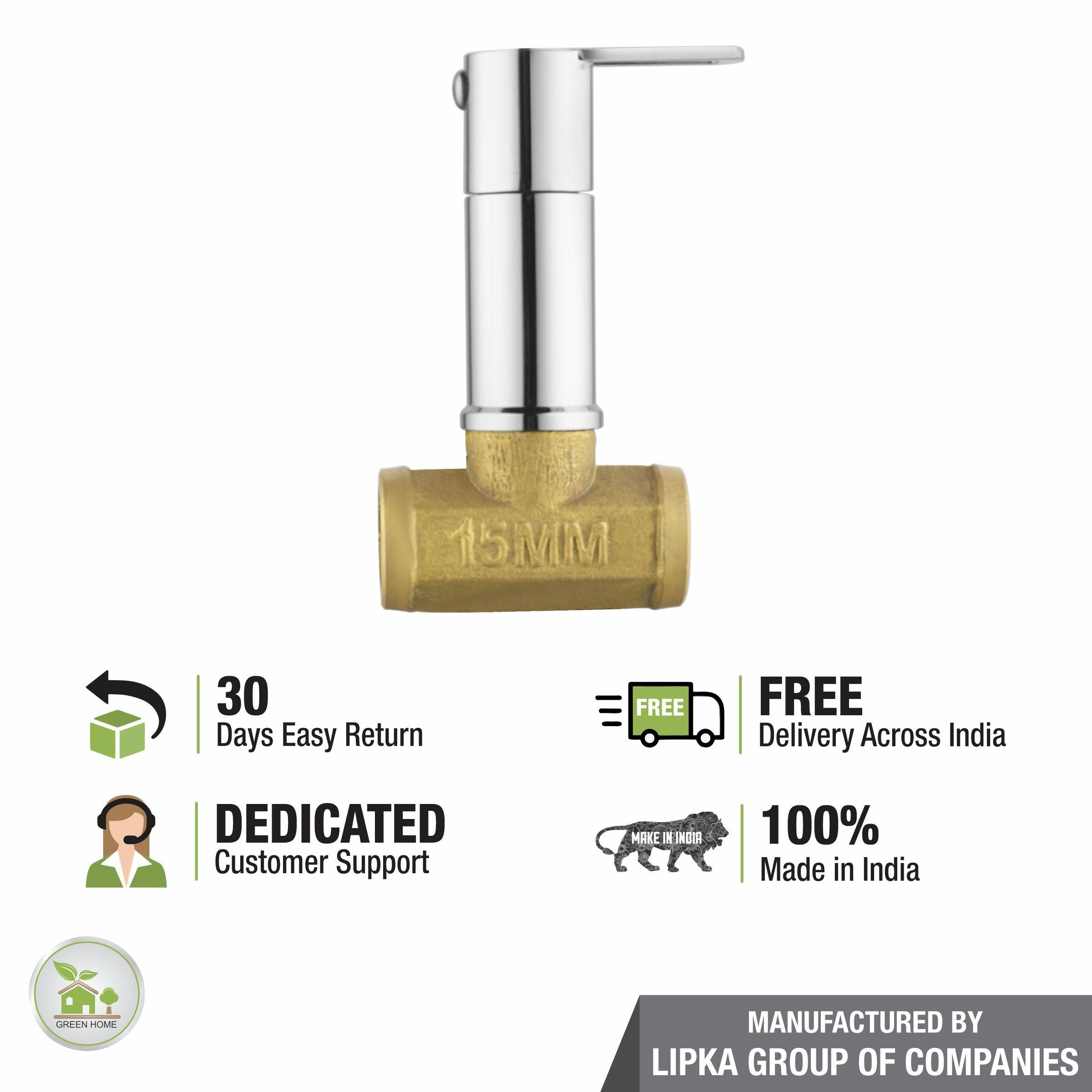 Kube Concealed Stop Valve (15mm) Brass Faucet - LIPKA - Lipka Home