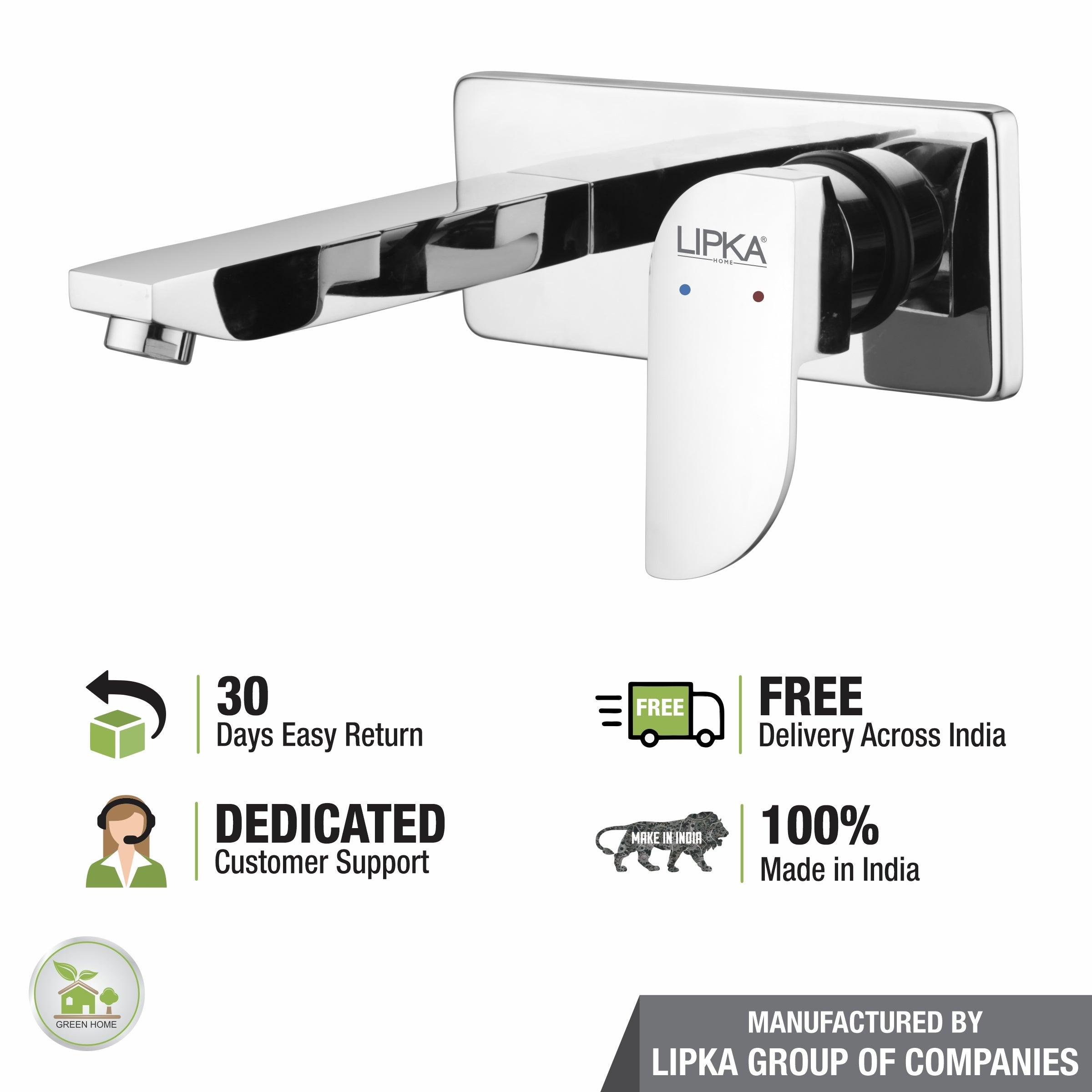 Arise Single Lever Wall Mount Basin Mixer Faucet - LIPKA - Lipka Home