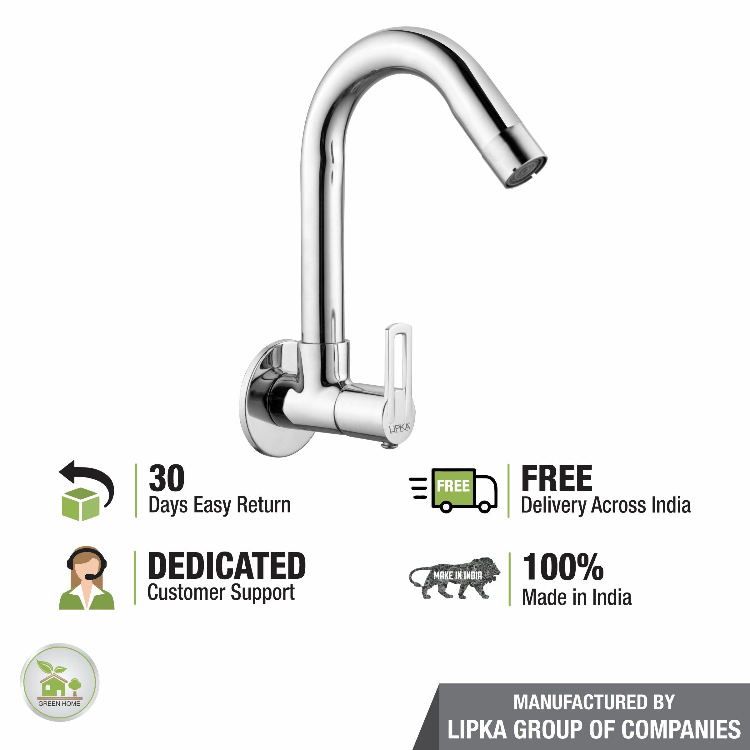 Kube Sink Tap Brass Faucet with Swivel Spout - LIPKA - Lipka Home
