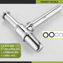 ARC Brass Bottle Trap CP (7 Inches) - LIPKA - Lipka Home