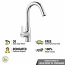 Fusion Swan Neck Brass Faucet with Round Swivel Spout (12 Inches) - LIPKA - Lipka Home