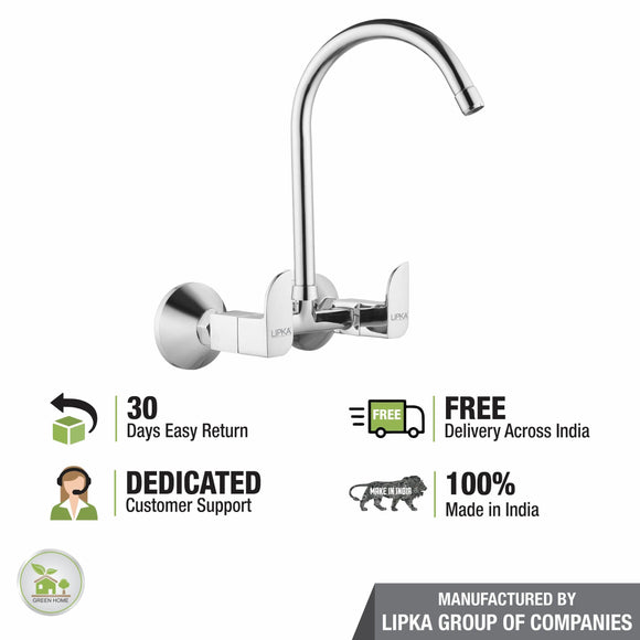 Arise Sink Mixer Brass Faucet with Round Swivel Spout (20 Inches) - LIPKA - Lipka Home