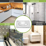 UNO Square Floor Drain (6 x 6 Inches) with Hole - LIPKA
