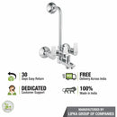 Victory 3 in 1 Wall Mixer Brass Faucet with L Bend - LIPKA - Lipka Home