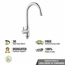 Kyron Swan Neck Brass Faucet with Round Swivel Spout (15 Inches) - LIPKA - Lipka Home