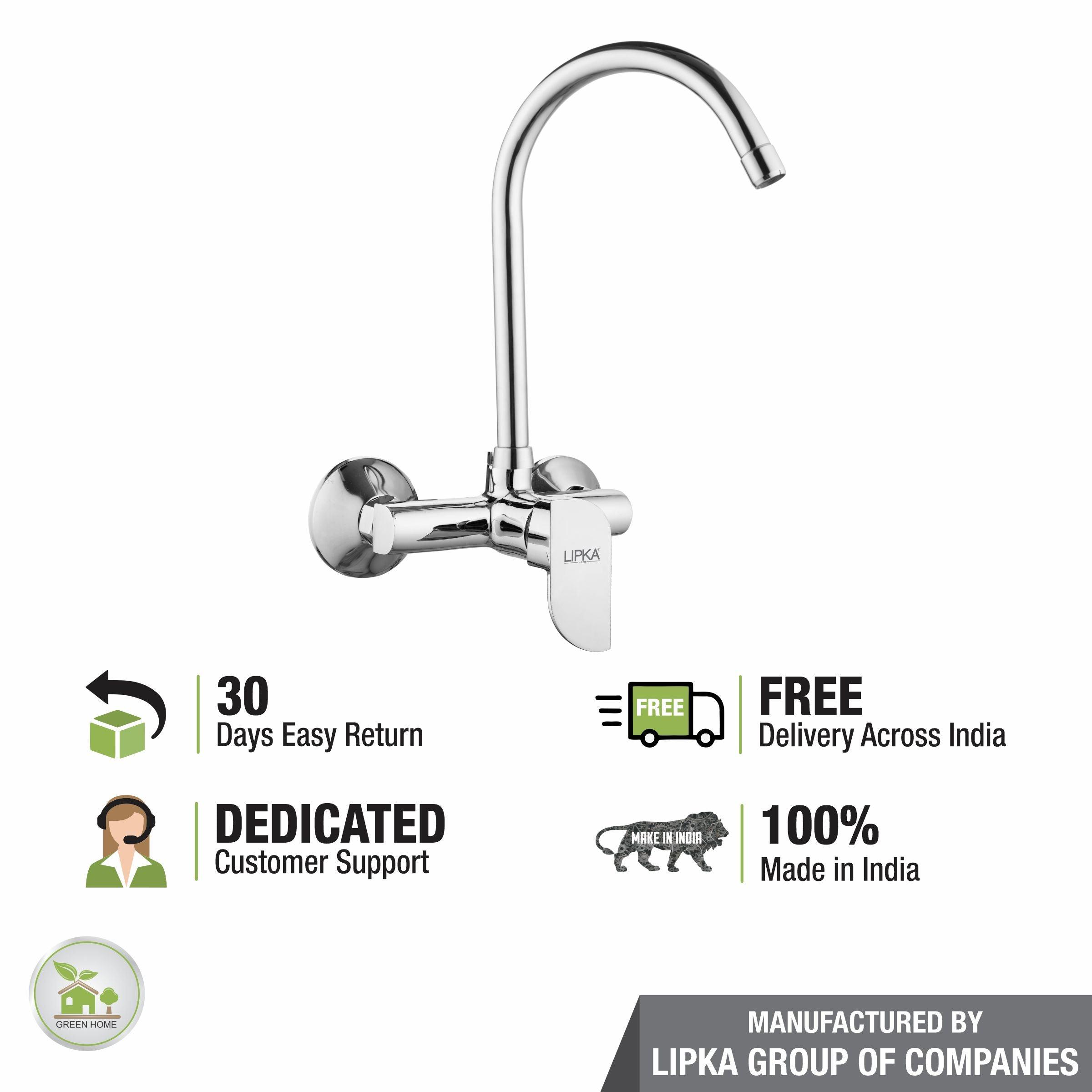 Arise Single Lever Sink Mixer with Swivel Spout (20 Inches) - LIPKA - Lipka Home